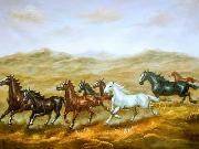 unknow artist Horses 012 oil painting reproduction